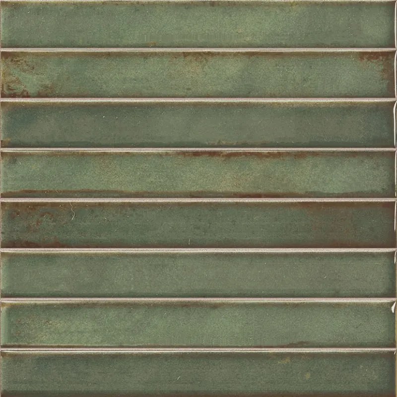 Jabo Brick Raku Emerald mozaïektegel 35x35cm
