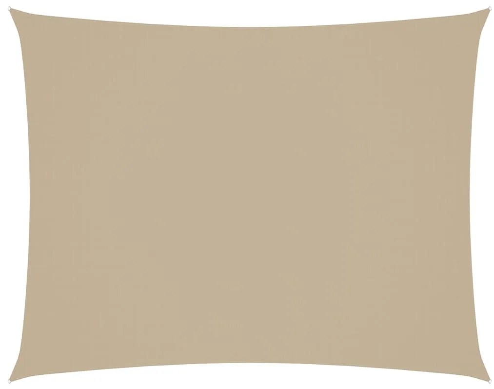 vidaXL Zonnescherm rechthoekig 3x4 m oxford stof beige