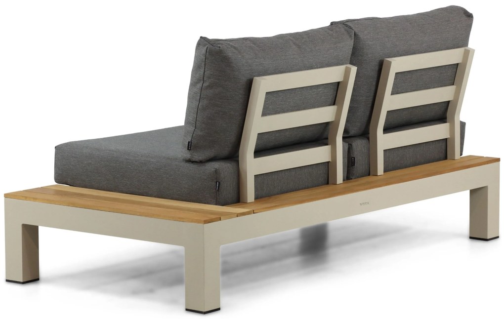 Loungeset 6 personen Aluminium/Teak Taupe Lifestyle Garden Furniture Vittoria
