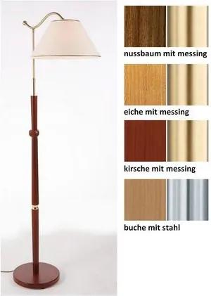 Houten staande lamp (1-pits), in 5 kleuren