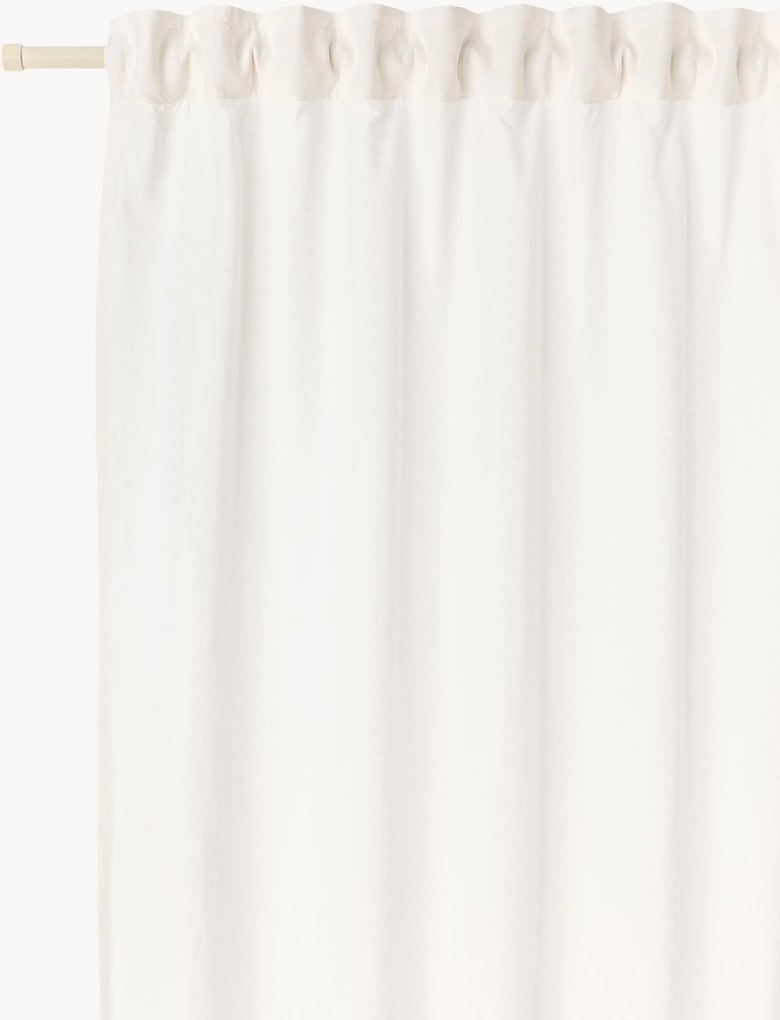 Lichtdoorlatende multiband gordijnen Sari, 2-delig, B 140 cm
