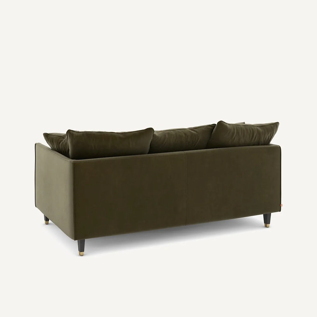 3-zits compacte fluwelen zetel, Lazare