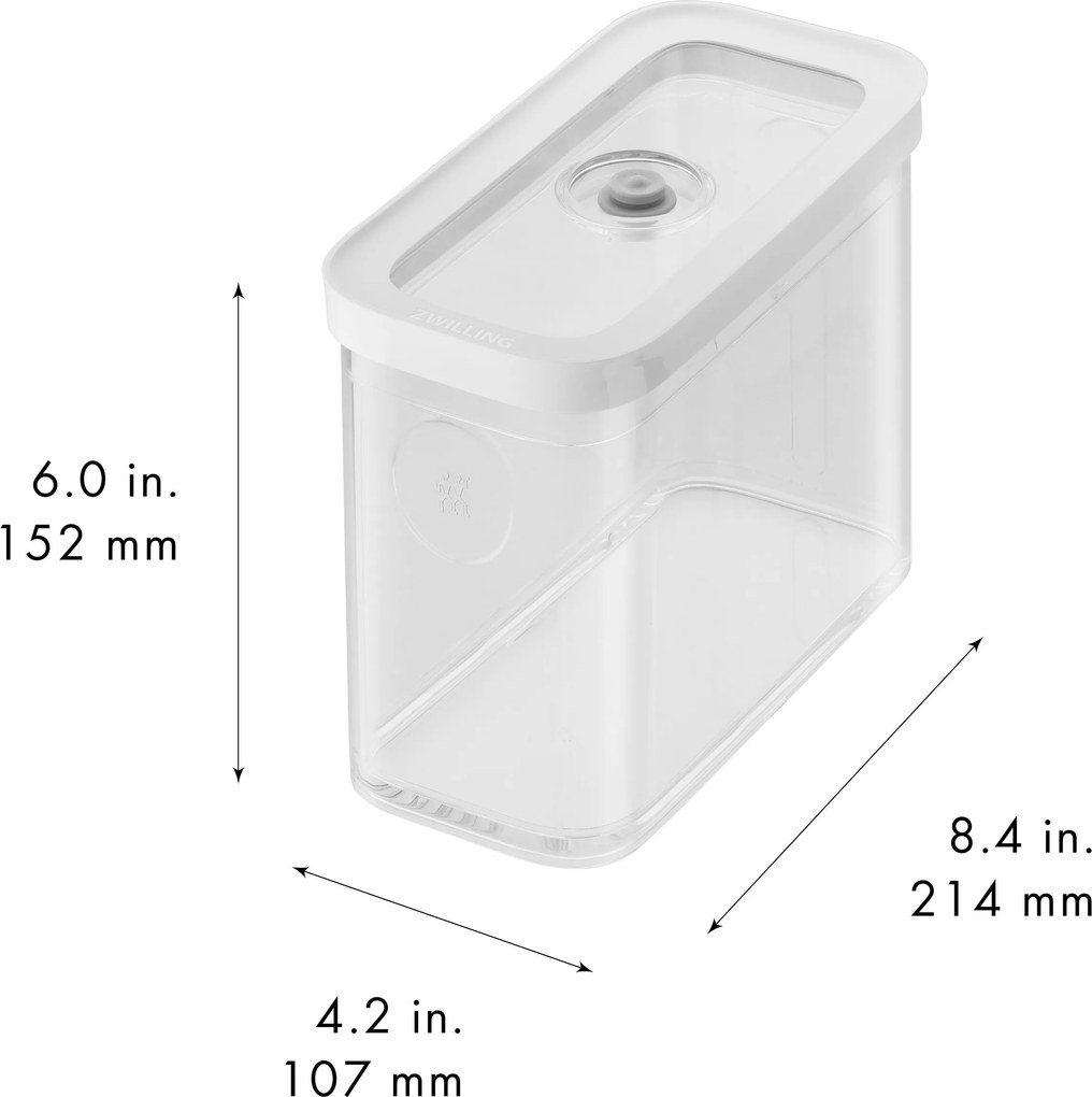 ZWILLING Fresh & Save CUBE CUBE-doos 2M / 21 cm, transparant-wit - Fresh & Save CUBE - ZWILLING