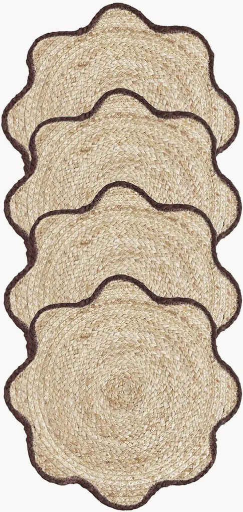 Juten placemats Hovdal, 4-delig