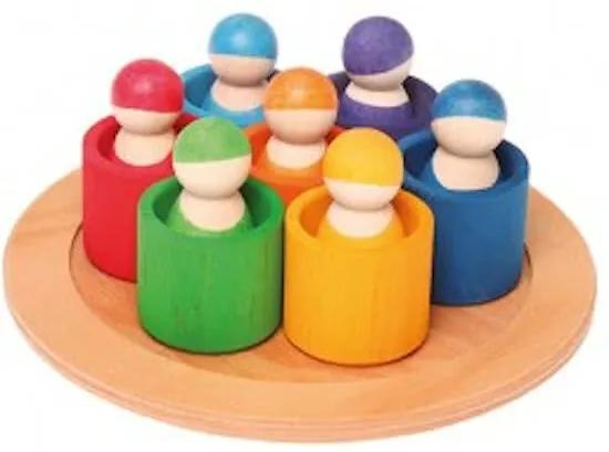 7 Rainbow Friends in bowls