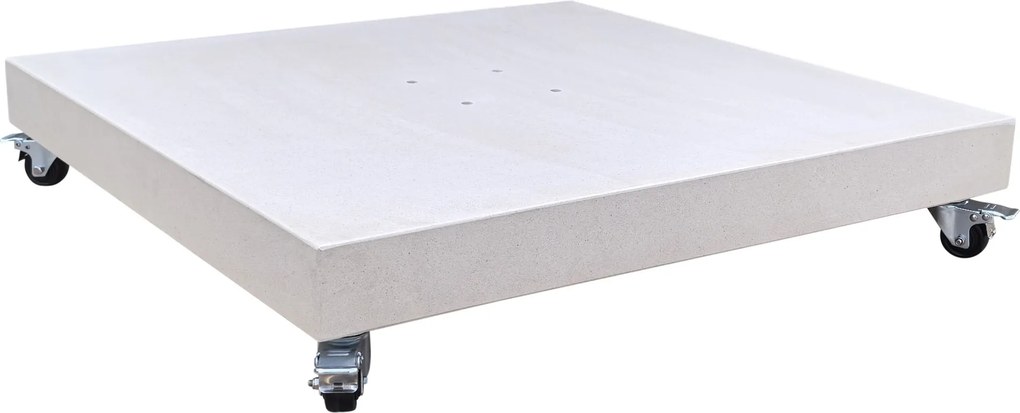 AVH parasolvoet 120 kg met 4 wielen zand graniet