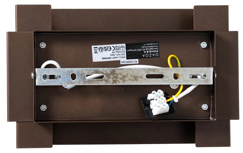 Industriële wandlamp donkerbrons 2-lichts - Coen