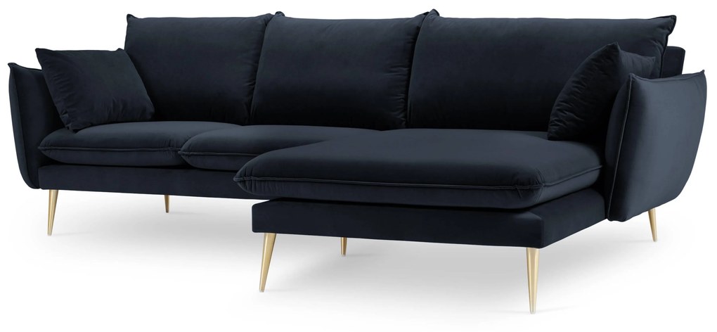 3.5-zitshoekbank Elio rechts velvet | Milo Casa