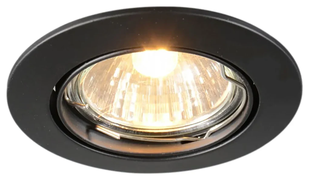 Set van 12 Moderne inbouwspots zwart kantelbaar - Edu Modern GU10 rond Binnenverlichting Lamp