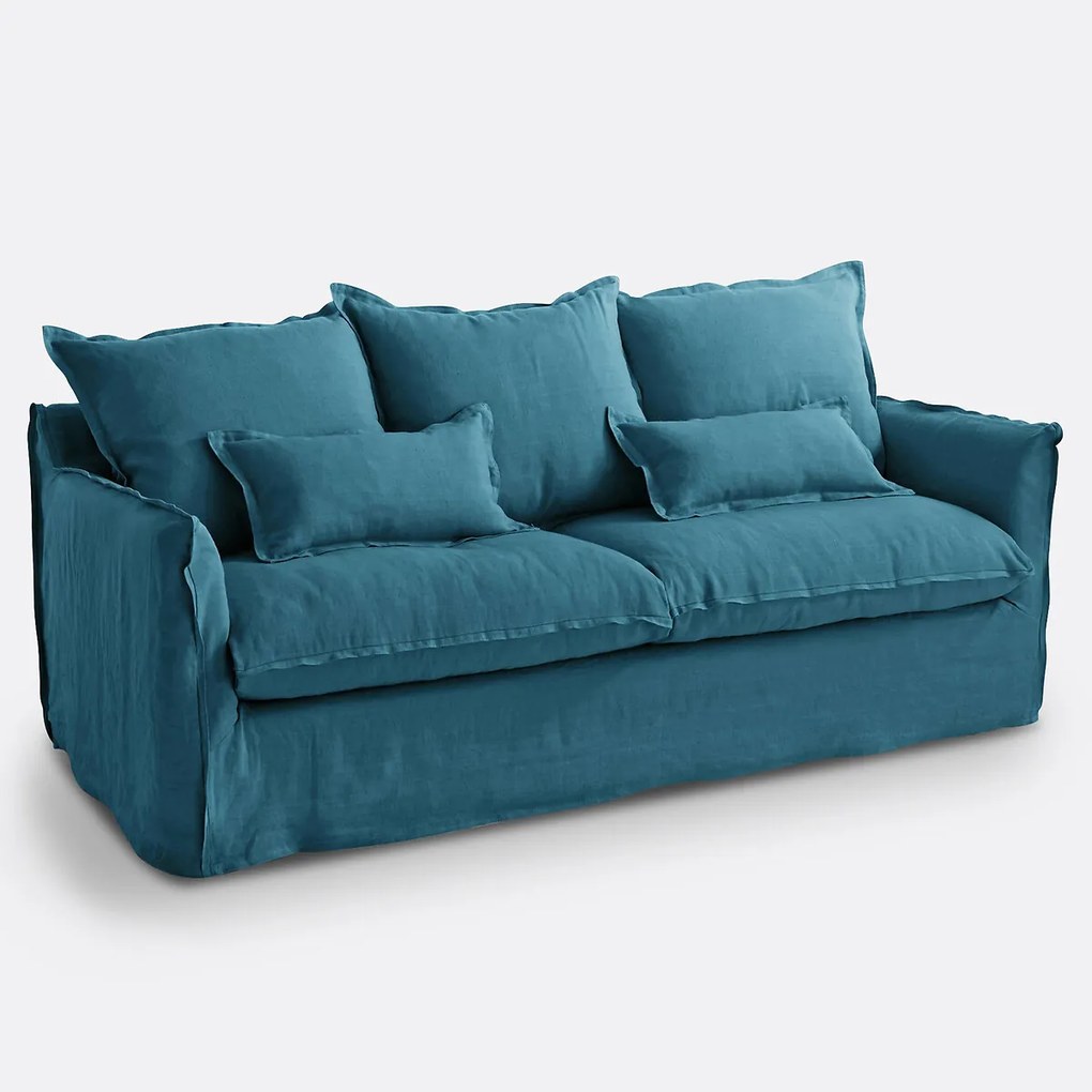 Bank 2-, 3-, 4- of 5-zits, in kreukellinnen, Odna