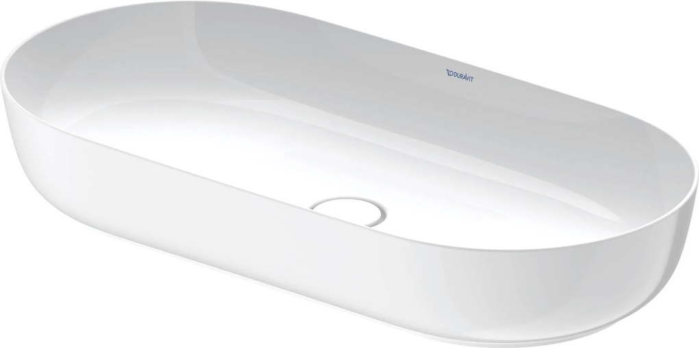 Duravit Luv ovale waskom incl. plug 80x40cm wit WonderGliss