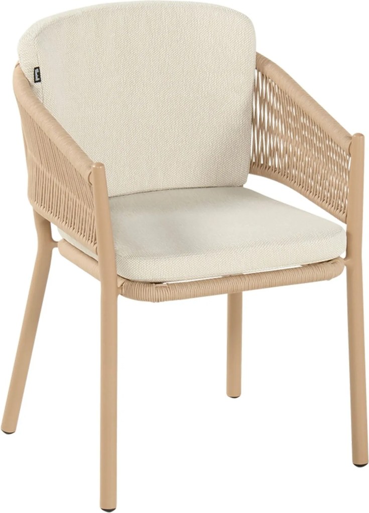 Tuinset Ronde Tuintafel 4 personen 120 cm Rope Taupe  Hartman Altea/Girona
