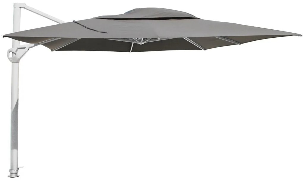 4 Seasons Outdoor Hacienda parasol 300 x 400 cm charcoal/wit frame SALE  Parasol     weerbestendig