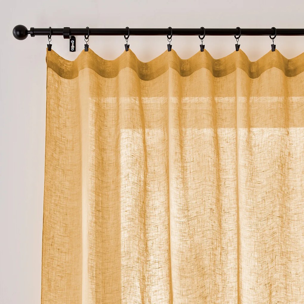 Gordijnpaneel van linnen Onega