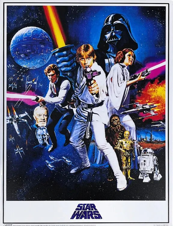 Metalen bord Star Wars - Classics