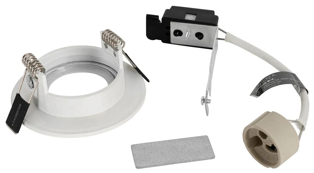 Set van 6 inbouwspots wit rond GU10 50mm IP44 - Xena