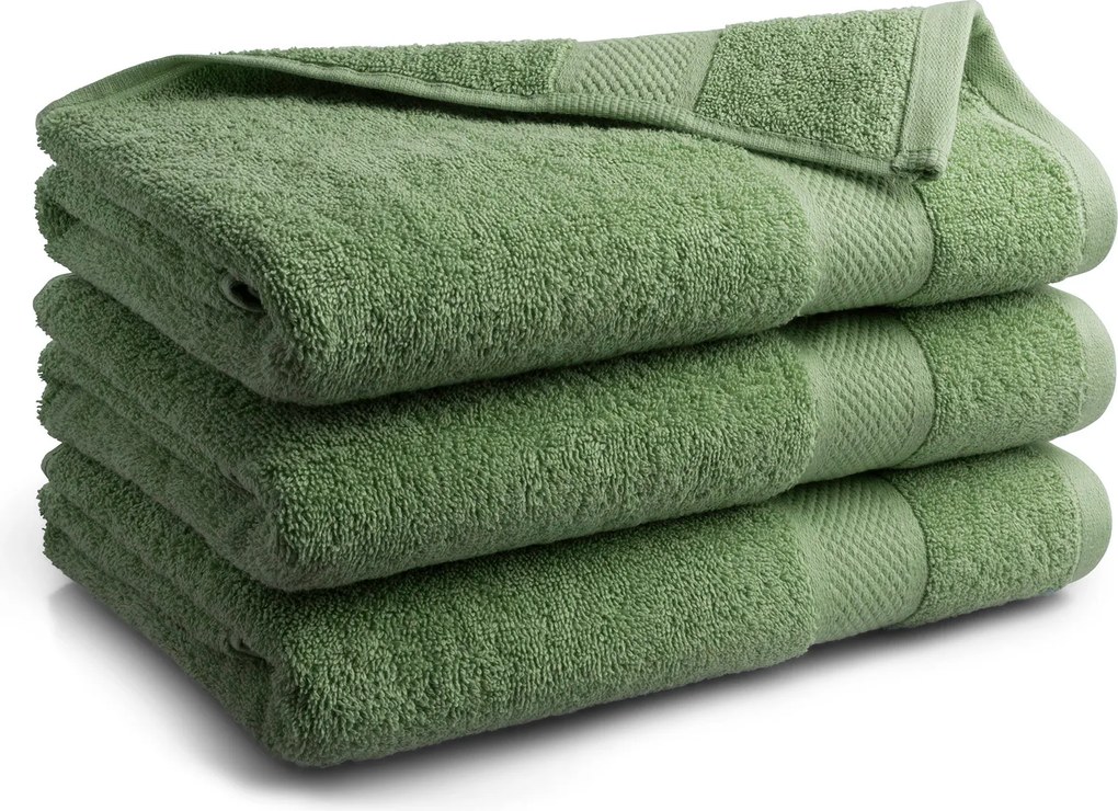Handdoek Hotel Collectie - 70x140 - 3 stuks - groen