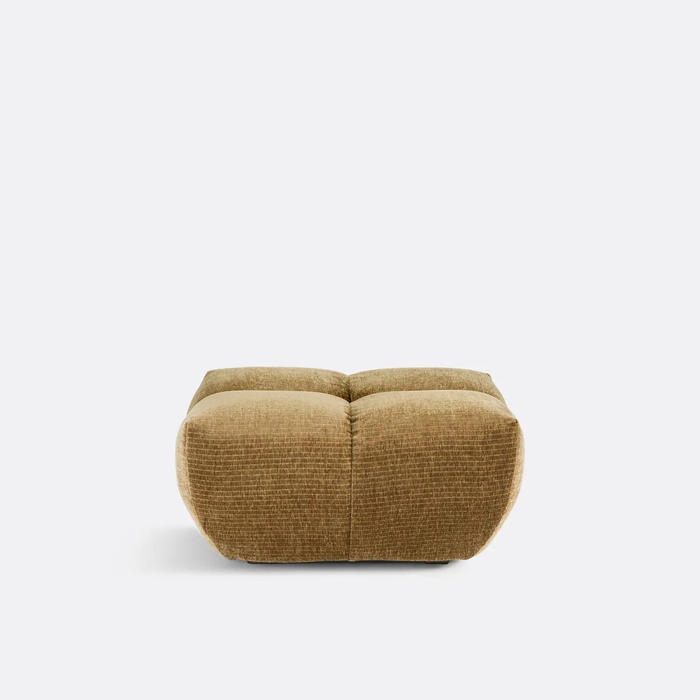 Poef, vintage ribfluweel, L83 cm, Nuria