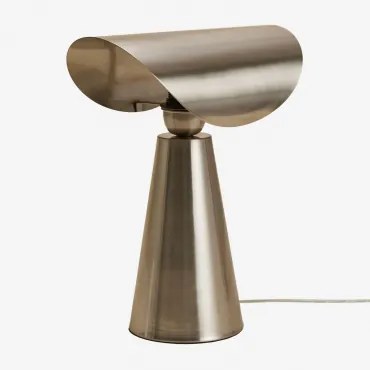 Conby Tafellamp ↑35 Cm Van Ijzer Grijs – Chroom - Sklum