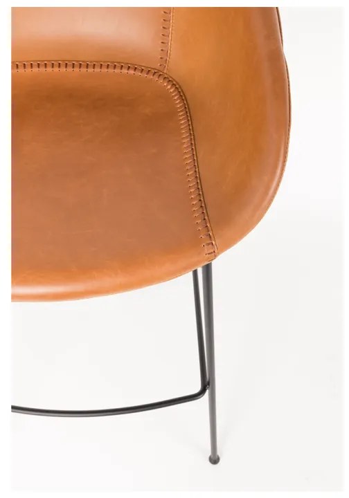 Zuiver Feston Hoge Design Barkruk PU-leer Bruin
