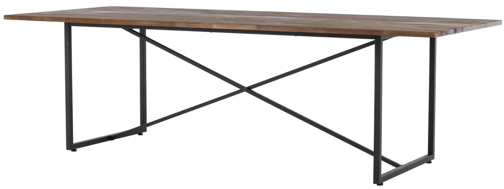 Jörn Industriele Eettafel - X-Bang - Teak Hout - 250x100 cm - Jorn