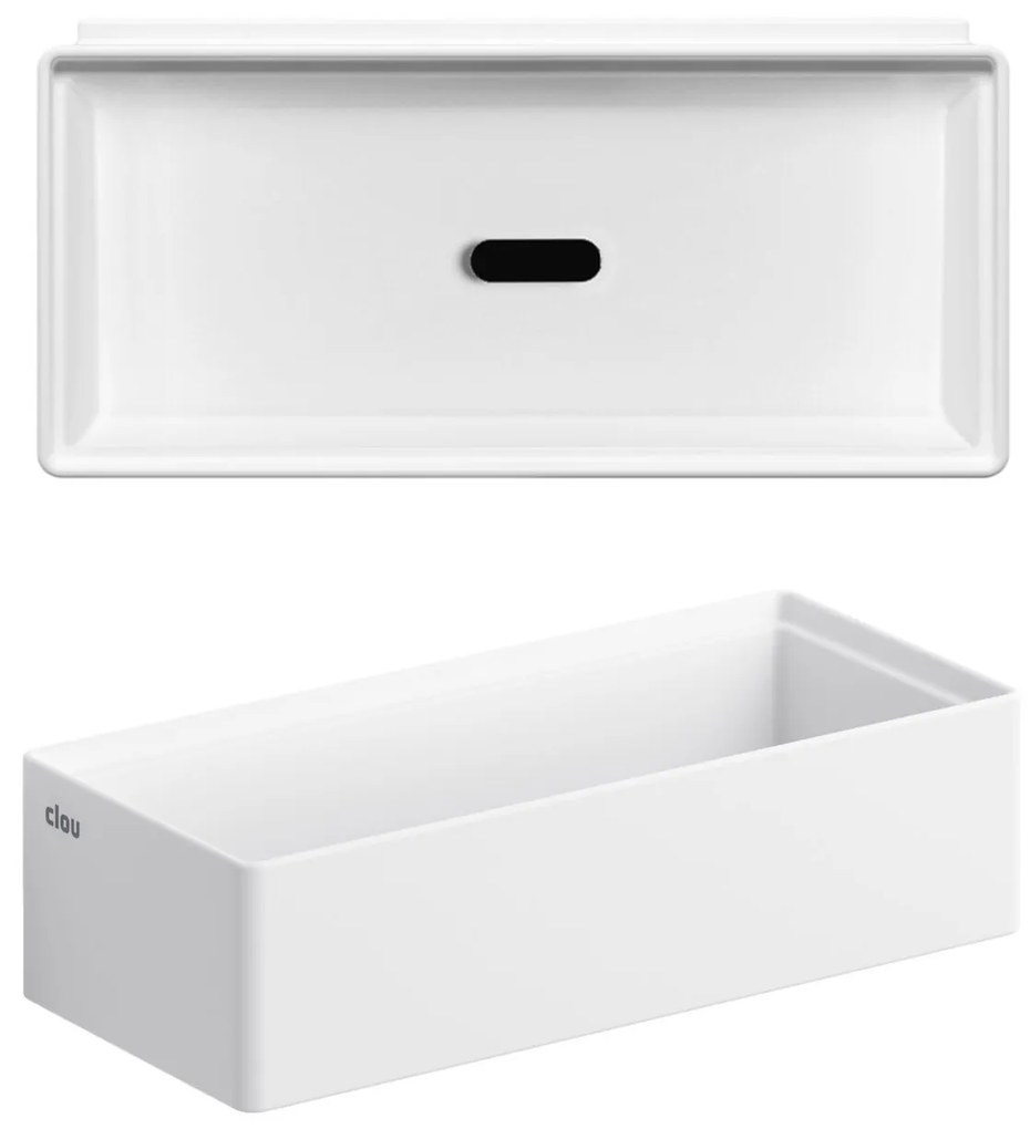 Clou New Flush 3.1 fontein solid surface 38cm wit mat