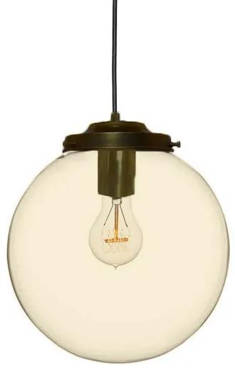 Metz Amber Glazen Design Hanglamp, â30x32cm, Zwart