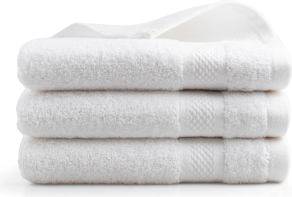 Handdoek Hotel Collectie– 3 stuks – 50×100 – wit