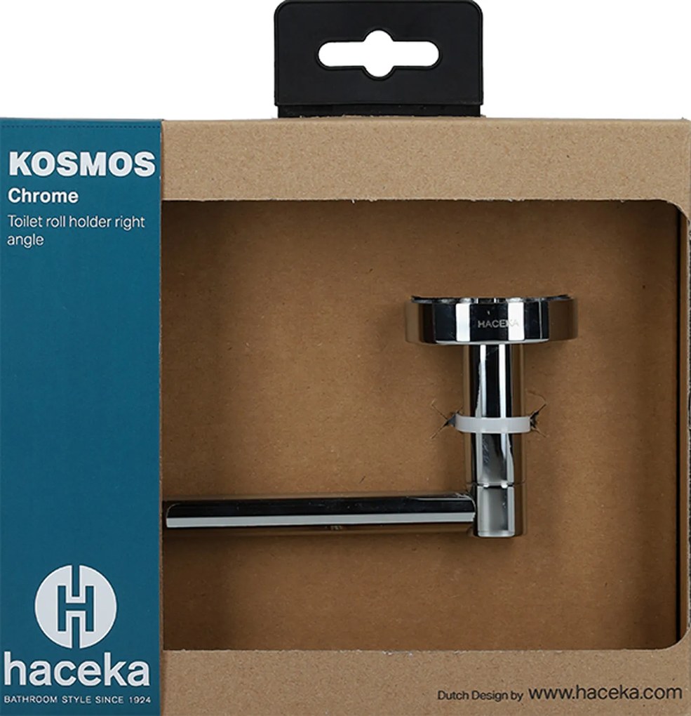 Haceka Kosmos toiletrolhouder haaks chroom