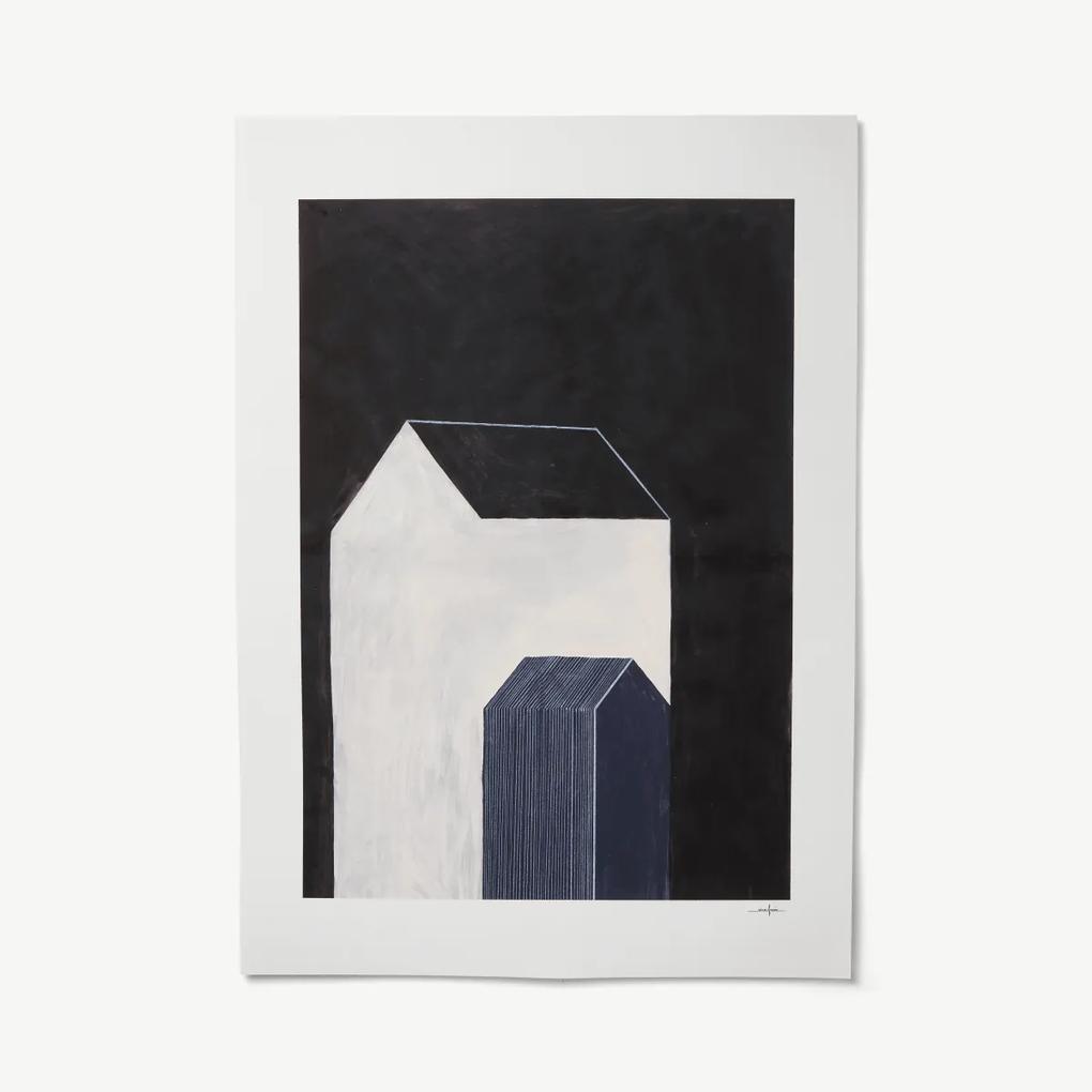 House No 1 door Ana Frois, print, 50 x 70 cm