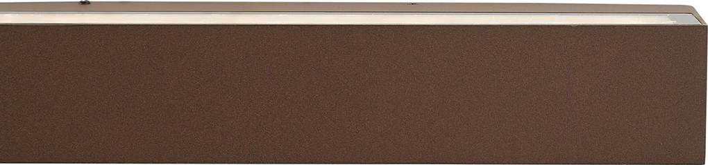 Industriële buiten wandlamp roestbruin 38cm incl. LED IP65 - Hannah