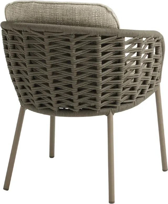 4 Seasons Outdoor Vera tuinstoel Mocca Tuinstoel beige weerbestendig