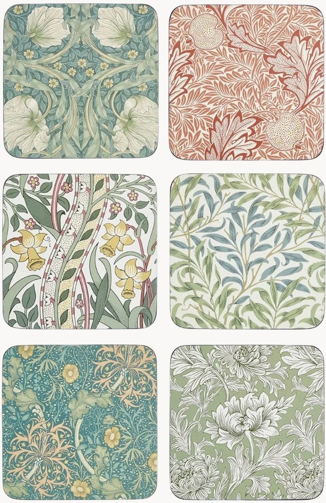 Onderzetters Morris & Co, 6-delig