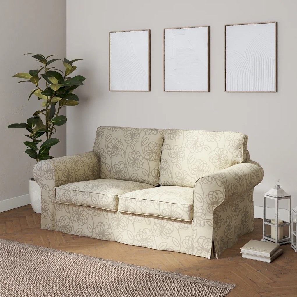 Dekoria IKEA hoes voor Ektorp 2-zits slaapbank - NIEUW model, beige