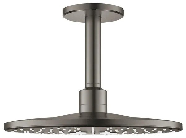 GROHE Rainshower SmartActive 310 Hoofddouche - 31cm - 2 straalsoorten - plafondarm 14.2cm - geborsteld hard graphite 26477al0