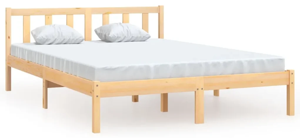vidaXL Bedframe massief grenenhout 150x200 cm 5FT King Size