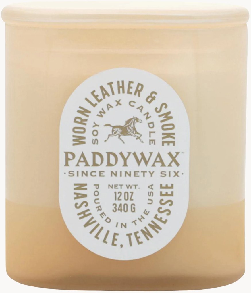 2-lonts geurkaars Vista (versleten leer & rook)