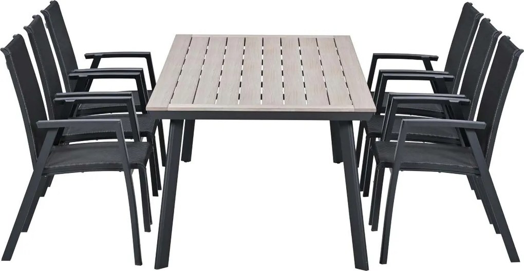 Garden Impressions Santana tuinset 7-delig - Penedo tuintafel 230x100 cm