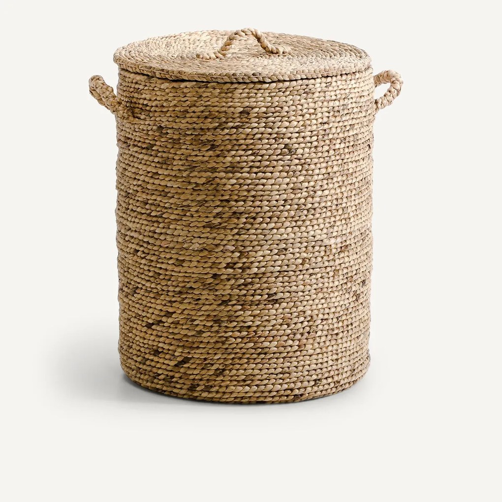 Ronde mand in waterhyacint H60 cm, Lian