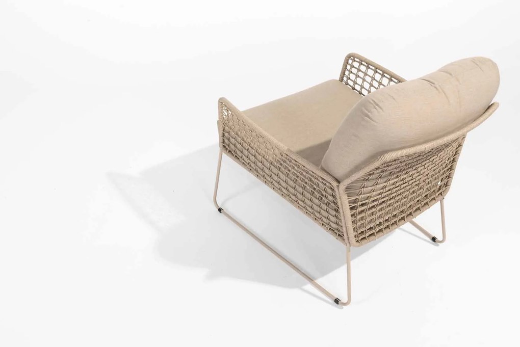 Taste by 4 Seasons Albano loungestoel latte SALE  Loungestoel    taupe weerbestendig