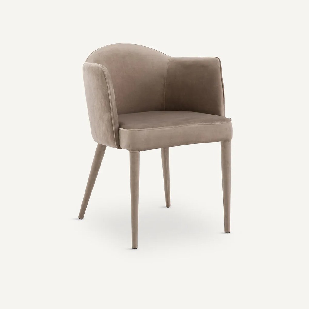 Tafel Fauteuil in fluweel, Leos