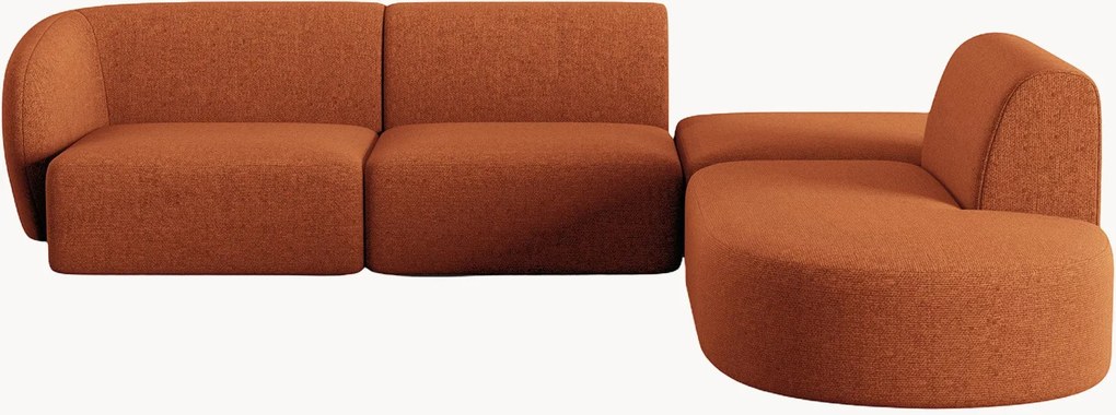 Modulaire chenille hoekbank Paolo (5-zits)