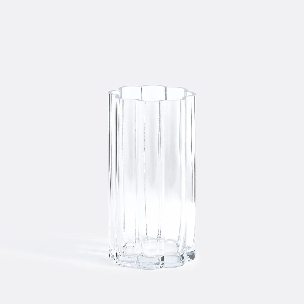 Transparante glazen vaas H25 cm Helia