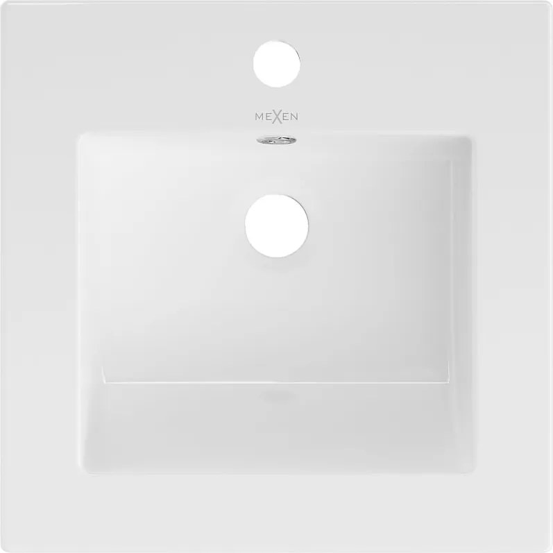 Mexen Atena inbouw wastafel 41 x 41 cm, wit - 25014100