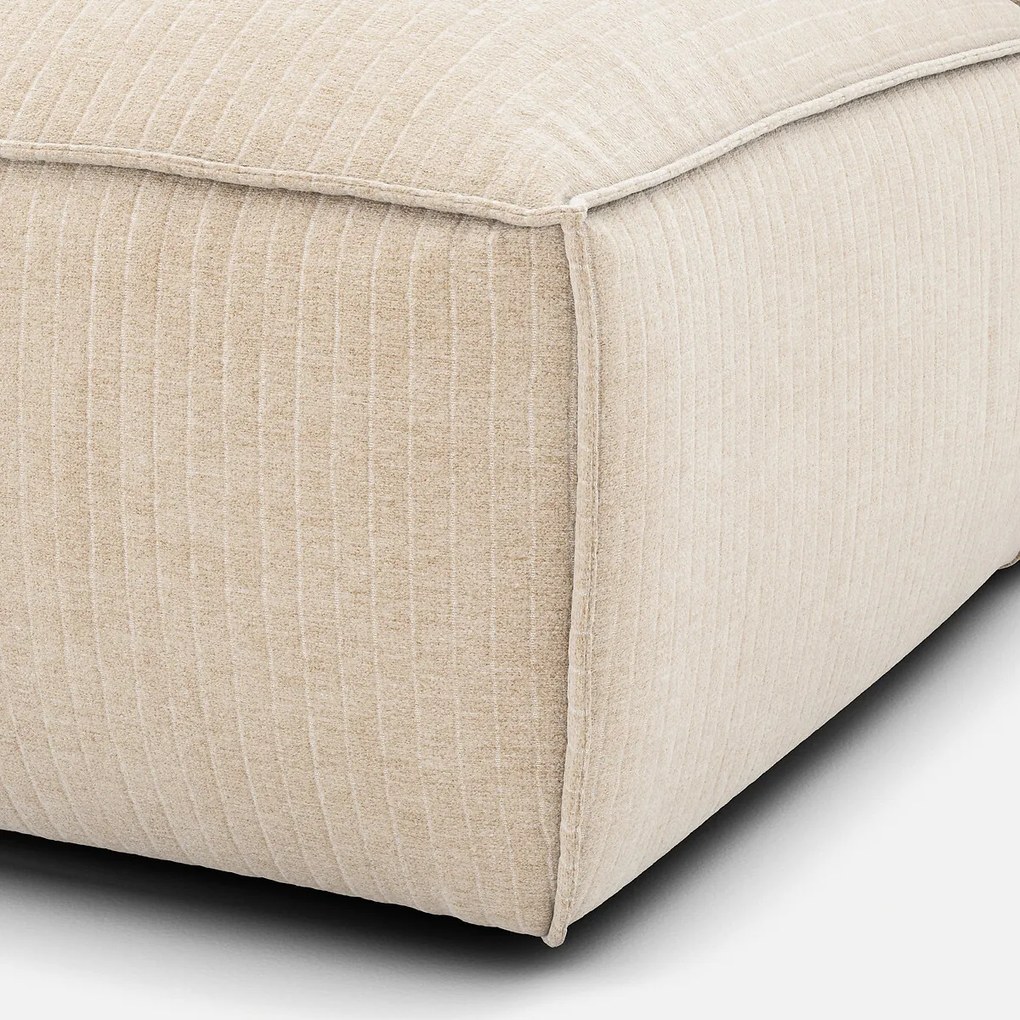 Loungebank element links voor modulaire bank, vintage ribfluweel, SEVEN