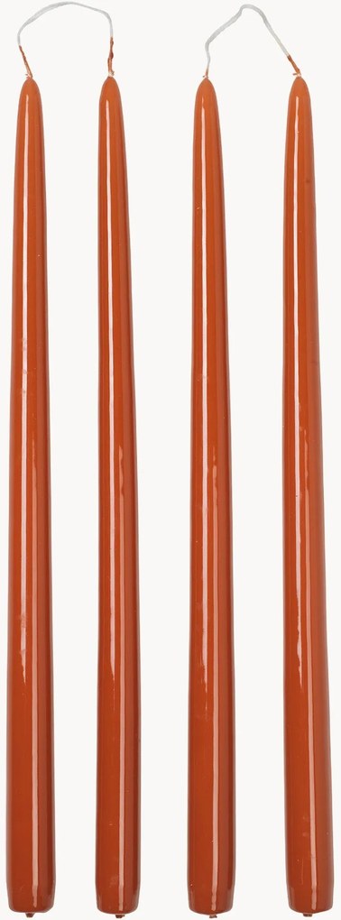 Handgemaakte dinerkaarsen Smooth, 4-delig