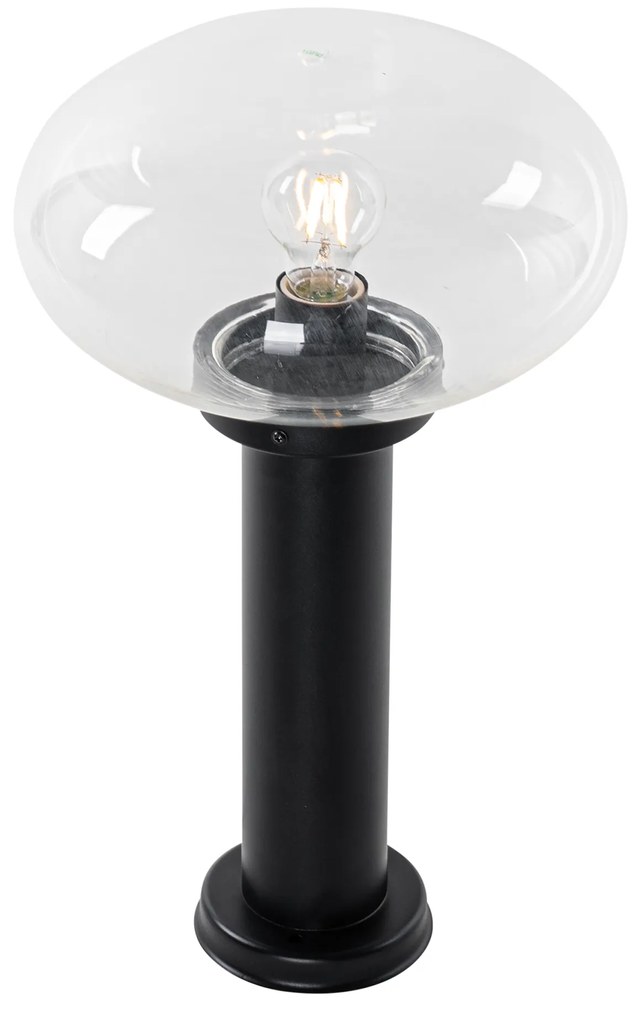 Modern buiten paaltje zwart 50 cm - Elly