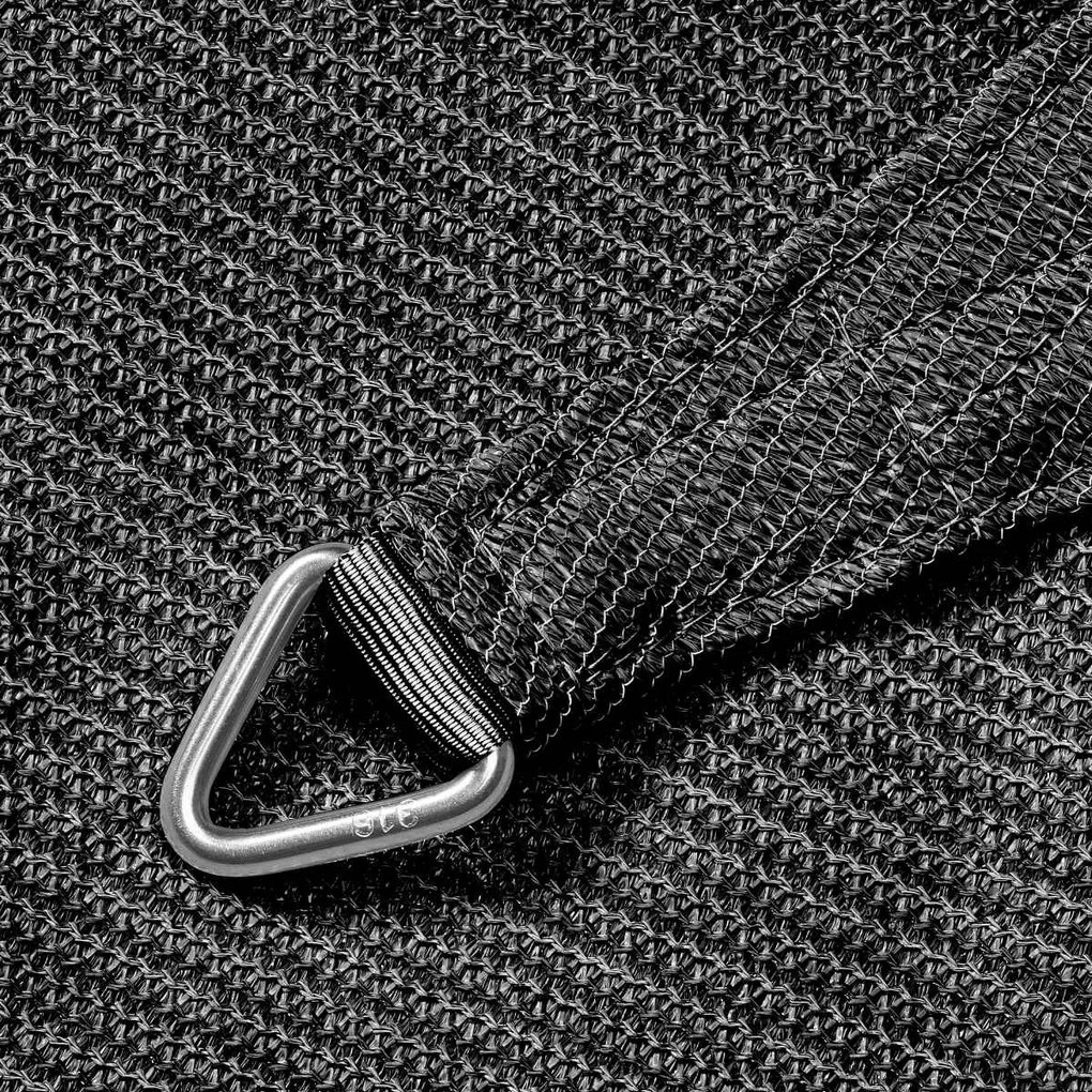 Platinum Coolfit schaduwdoek vierkant 3.6x3.6x3.6x3.6m - Antraciet