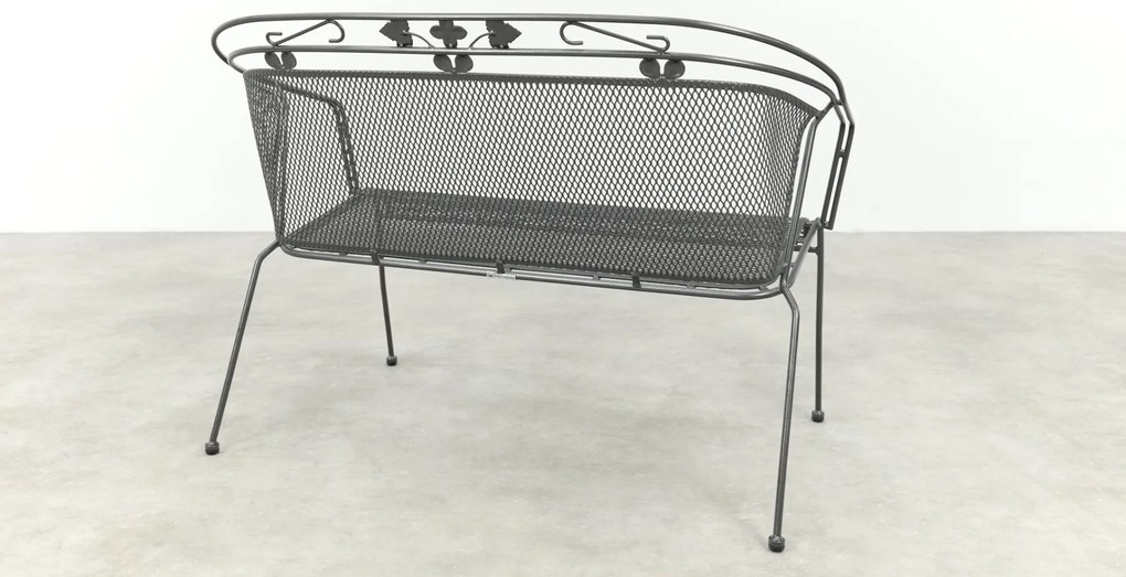 Royal Garden Elegance strekmetaal 2-zits tuinbank - Antraciet