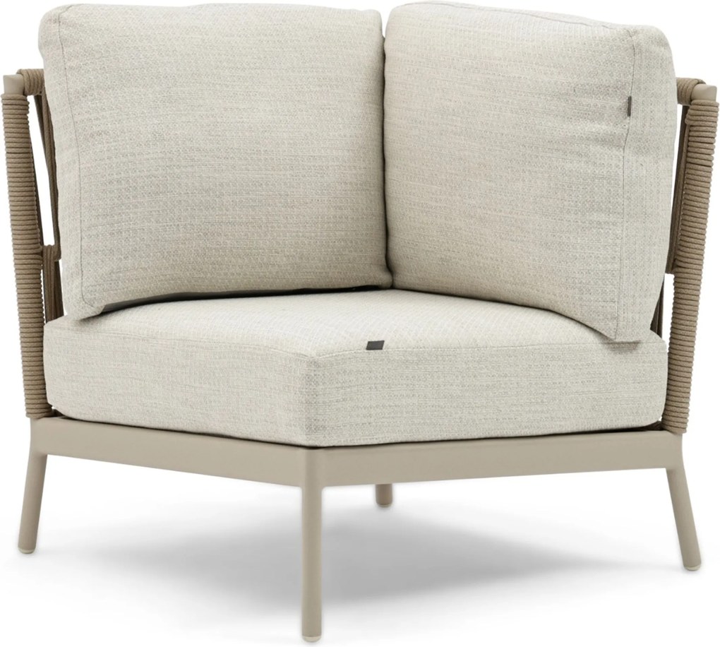 Hoek loungeset 5 personen Rope Taupe Coco Elara/Fire